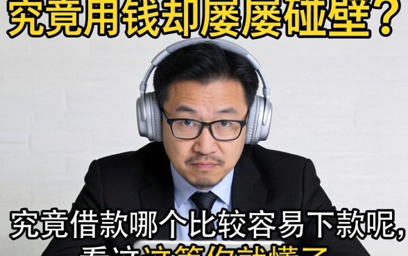 急用钱却屡屡碰壁？究竟借款哪个比较容易下款呢，看完这篇你就懂了