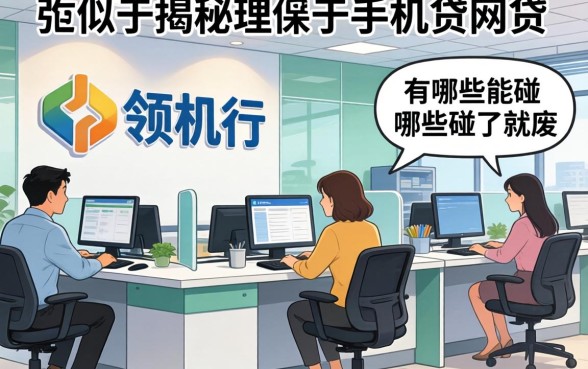 银行内部人揭秘：类似于手机贷的网贷有哪些能碰，哪些碰了就废