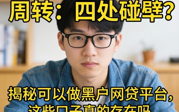 急需周转却四处碰壁？揭秘可以做黑户网贷的平台，这些口子真的存在吗？