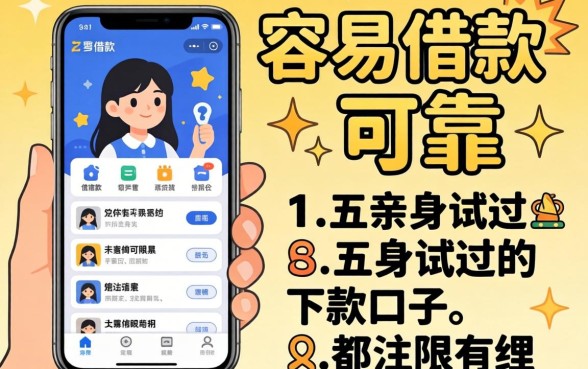 有没有一些容易借款的软件可靠?分享五个亲身试过的下款口子