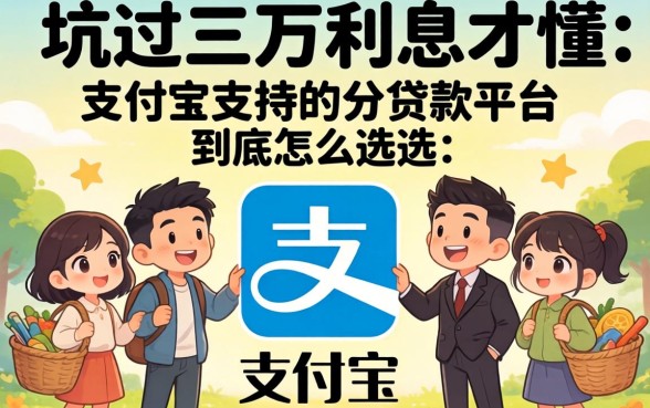被坑过三万利息才懂：支付宝支持的贷款平台到底怎么选