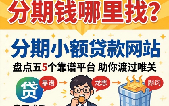 急需用钱哪里找？分期小额贷款网站有哪些？盘点五个靠谱平台助你渡过难关