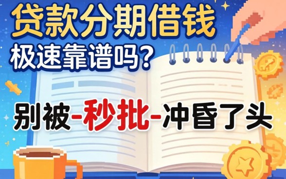 秒贷款分期借钱极速靠谱吗？别被-秒批-冲昏了头