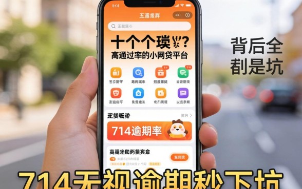 我试了十几个所谓高通过率的小网贷平台，发现714无视逾期秒下的app背后全是坑
