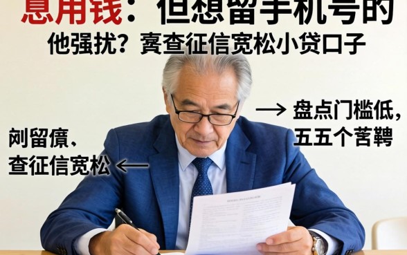 急用钱但不想留手机号被骚扰？盘点五个门槛低、查征信宽松的小贷口子