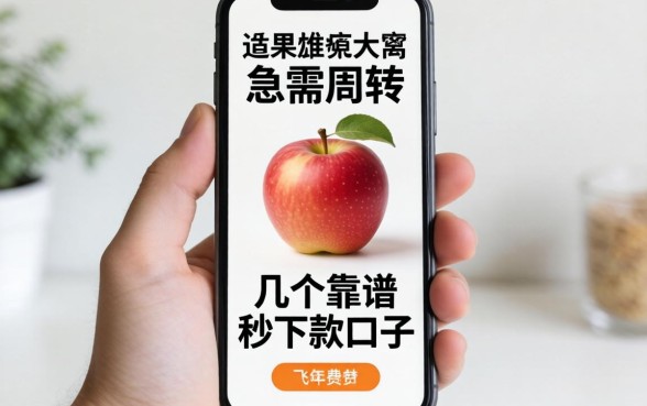 手持苹果手机急需周转,求推荐几个靠谱的秒下款口子!