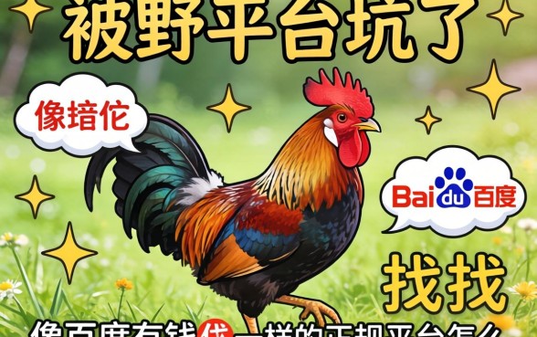 别被野鸡平台坑了，像百度有钱花一样的正规平台怎么找？