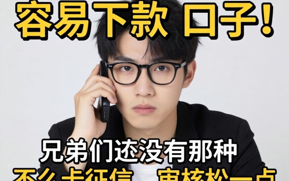 最近手头紧想找个容易下款的口子,兄弟们有没有那种不怎么卡征信、审核松一点的网贷平台推荐?