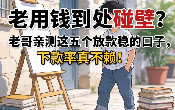 急用钱到处碰壁？老哥亲测这五个放款稳的口子，下款率真不赖！