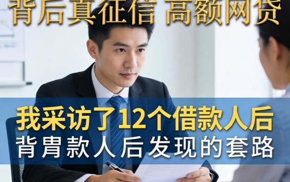 不查征信高额网贷背后的真相：我采访了12个借款人后发现的套路