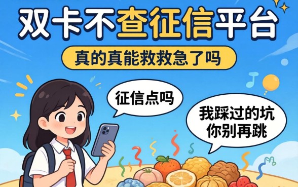 类似万卡不查征信的平台，真的能救急吗？我踩过的坑你别再跳