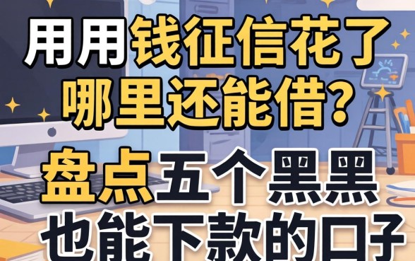 急用钱征信花了哪里还能借？盘点五个黑户也能下款的口子