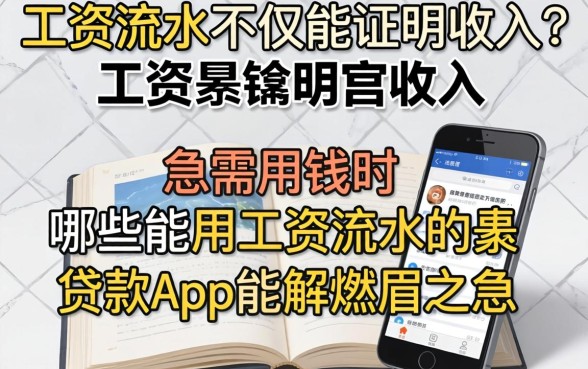 工资流水不仅能证明收入?急需用钱时,哪些能用工资流水的贷款app能解燃眉之急?