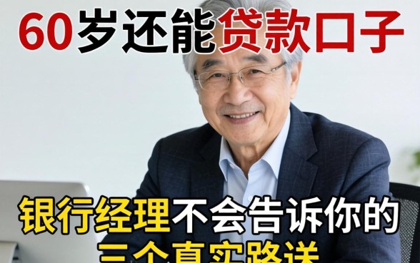 60岁还能贷款的口子：银行经理不会告诉你的三个真实路子