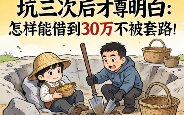 被坑三次后才明白：怎样能借到30万不被套路