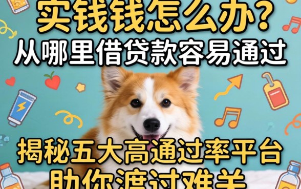 急需用钱怎么办？从哪里借贷款容易通过？揭秘五大高通过率平台助你渡过难关
