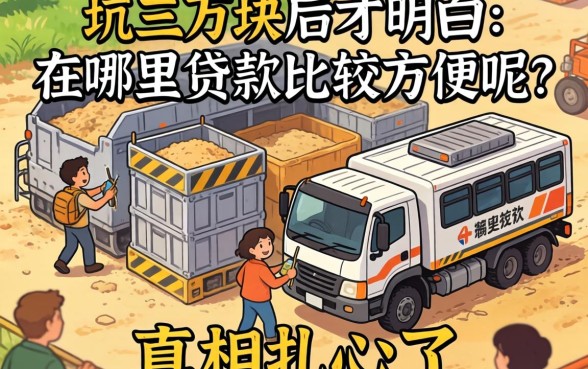 被坑三万块后才明白：在哪里贷款比较方便呢？真相扎心了