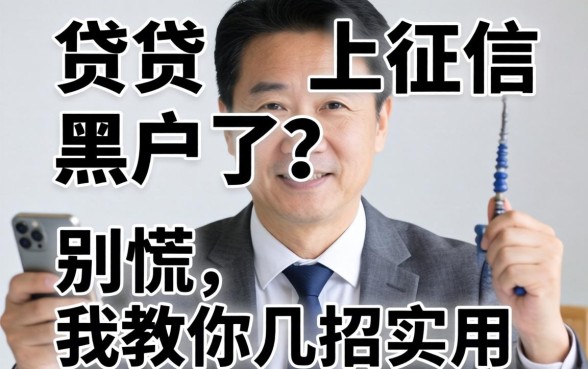 小贷上征信黑户了?别慌,我教你几招实用的