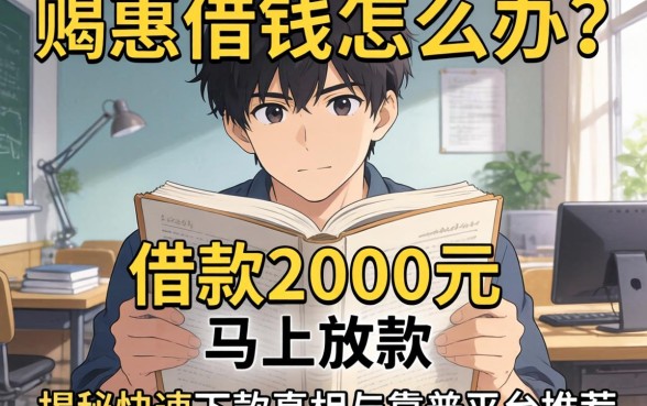 急需用钱怎么办？借款2000元马上放款可以吗？揭秘快速下款真相与靠谱平台推荐
