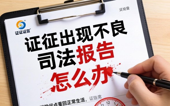 征信出现不良司法报告怎么办?如何消除污点重回正常生活?