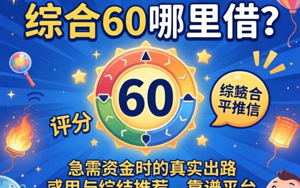 综合评分60哪里借？急需资金时的真实出路与靠谱平台推荐