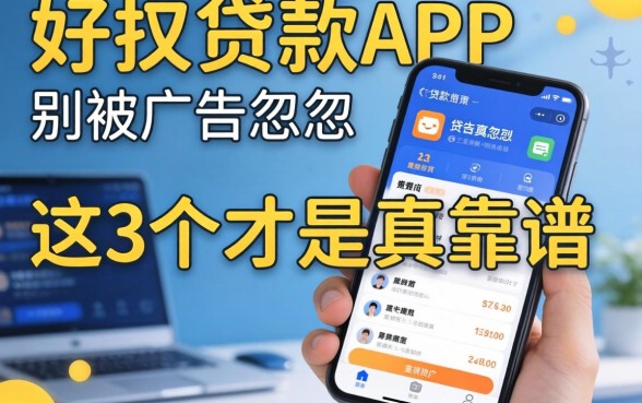什么好贷款的app？别被广告忽悠，这3个才是真靠谱