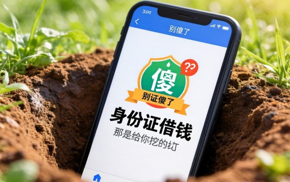 不用身份证号就能借钱的app？别傻了，那是给你挖的坑