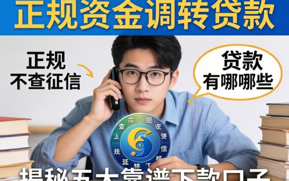 急需资金周转?正规不查征信的贷款有哪些?揭秘五大靠谱下款口子