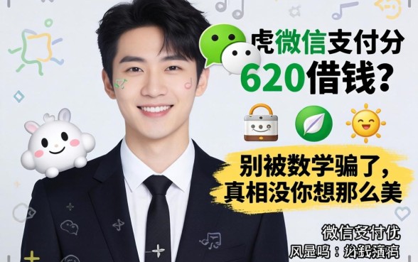 黑户微信支付分620借钱？别被数字骗了，真相没你想那么美