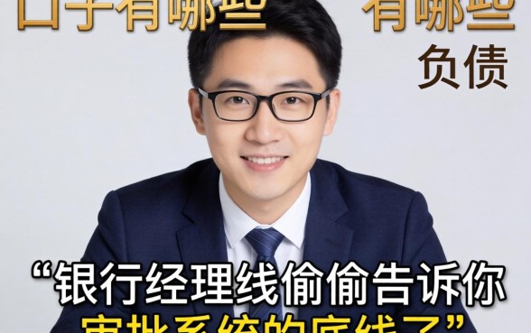 负债高的口子有哪些？支行经理偷偷告诉你审批系统的底线