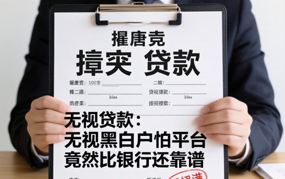 我拿着保单去贷款，发现无视黑白户的平台竟然比银行还靠谱