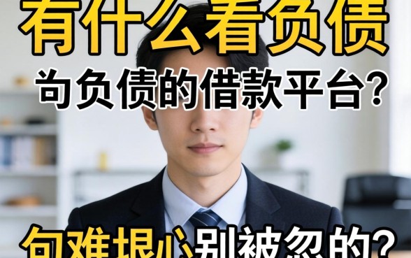 网贷有什么不看负债的借款平台？说句难听的，别被广告忽悠了