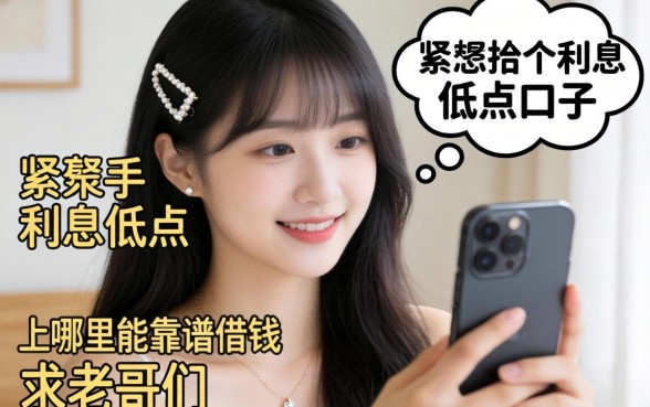 手头紧想找个利息低点的口子，手机上哪里能靠谱借钱？求老哥们推荐！