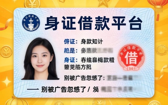 一张身份证借款平台有哪些可以借?别被广告忽悠了
