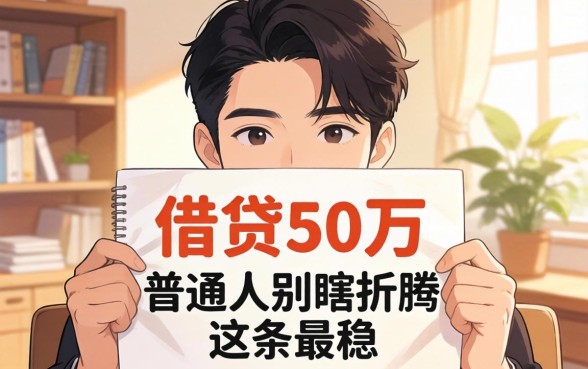 怎样借贷50万？普通人别瞎折腾，这条最稳