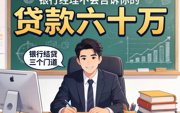 怎么贷款六十万？银行经理不会告诉你的三个门道