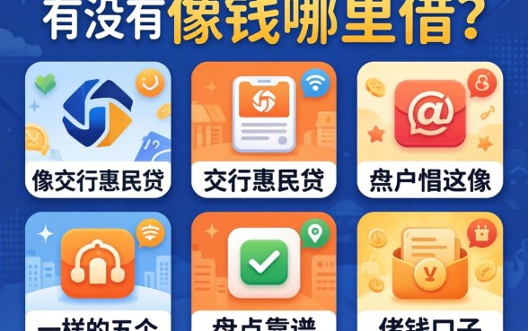 急需用钱哪里借？有没有像交行惠民贷一样的借钱口子？盘点五个靠谱平台