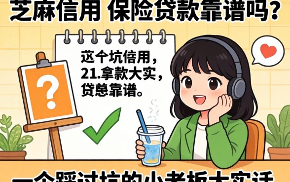 芝麻信用 保险贷款靠谱吗？一个踩过坑的小老板大实话