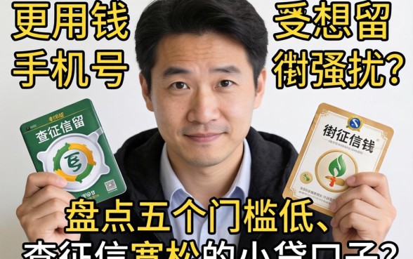 急用钱但不想留手机号被骚扰？盘点五个门槛低、查征信宽松的小贷口子