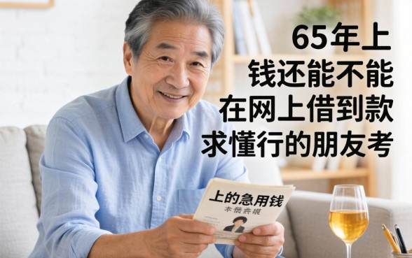 家里老人急用钱，65岁往上还能不能在网上借到款？求懂行的朋友支个招！