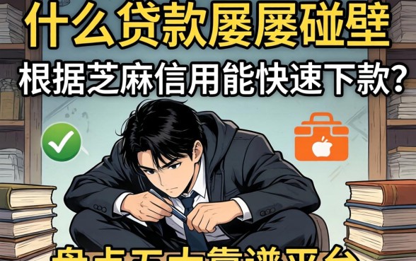 急需用钱却屡屡碰壁？什么贷款软件根据芝麻信用能快速下款？盘点五大靠谱平台