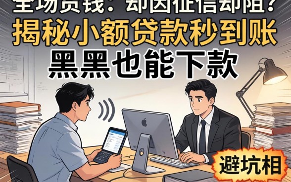 急需用钱却因征信受阻？揭秘小额贷款秒到账黑户也能下款的真相与避坑指南