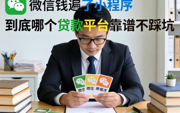 急用钱翻遍了微信小程序，到底哪个贷款平台靠谱不踩坑？