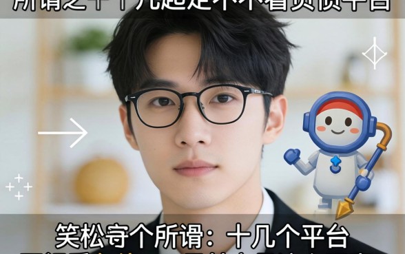 我试了十几个平台,发现所谓不看负债的口子其实是这么回事