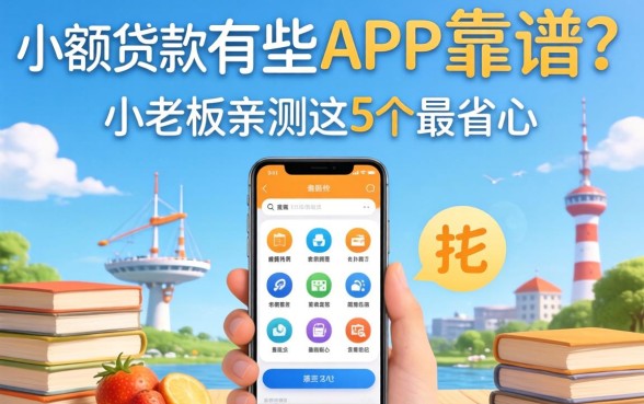 小额贷款有哪些app靠谱？小老板亲测这5个最省心
