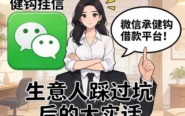 和微信挂钩的借款平台有哪些?生意人踩过坑后的大实话