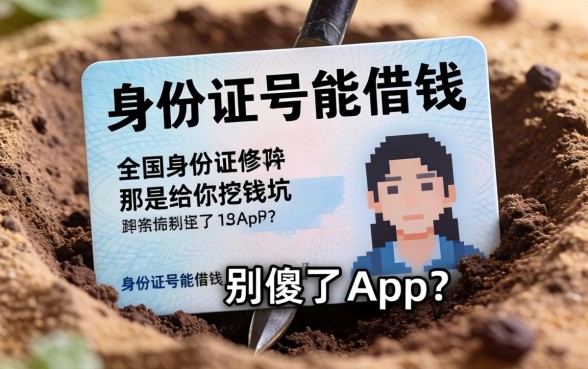 不用身份证号就能借钱的app？别傻了，那是给你挖的坑