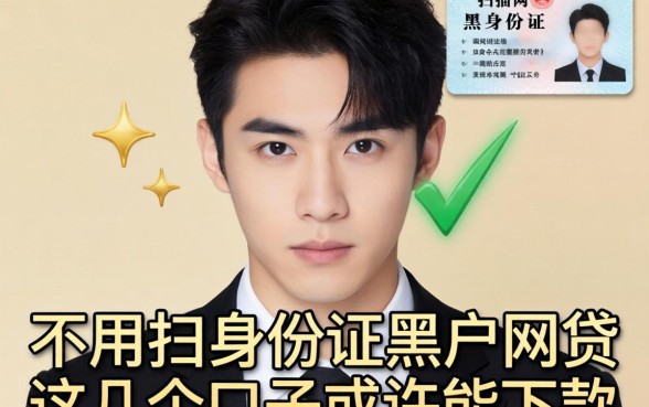 揭秘不用扫描身份证黑户的网贷，这几个口子或许能下款