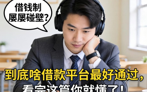 急需用钱却屡屡碰壁？到底啥借款平台最好通过，看完这篇你就懂了！