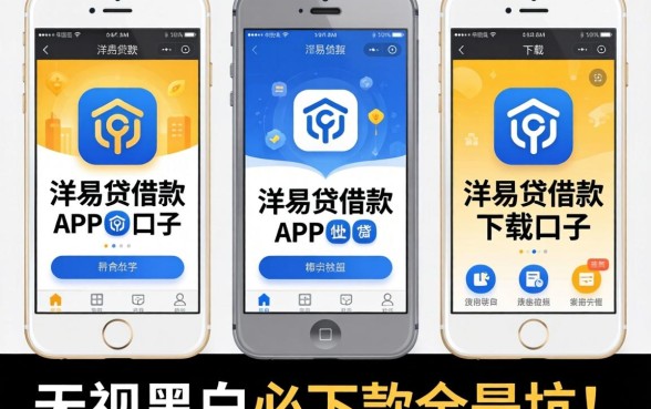 我试了几个类似洋易贷借款app下载的口子，发现无视黑白必下款全是坑